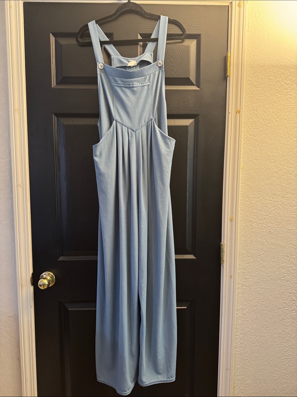 HALARA Dusty Blue Sleeveless Knit Romper
